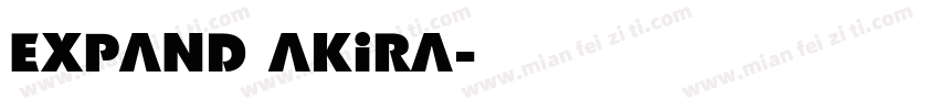 expand akira字体转换